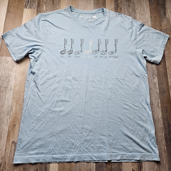 Travis Mathew Men's XL Blue Golf Club tshirt - Picture 1 of 7